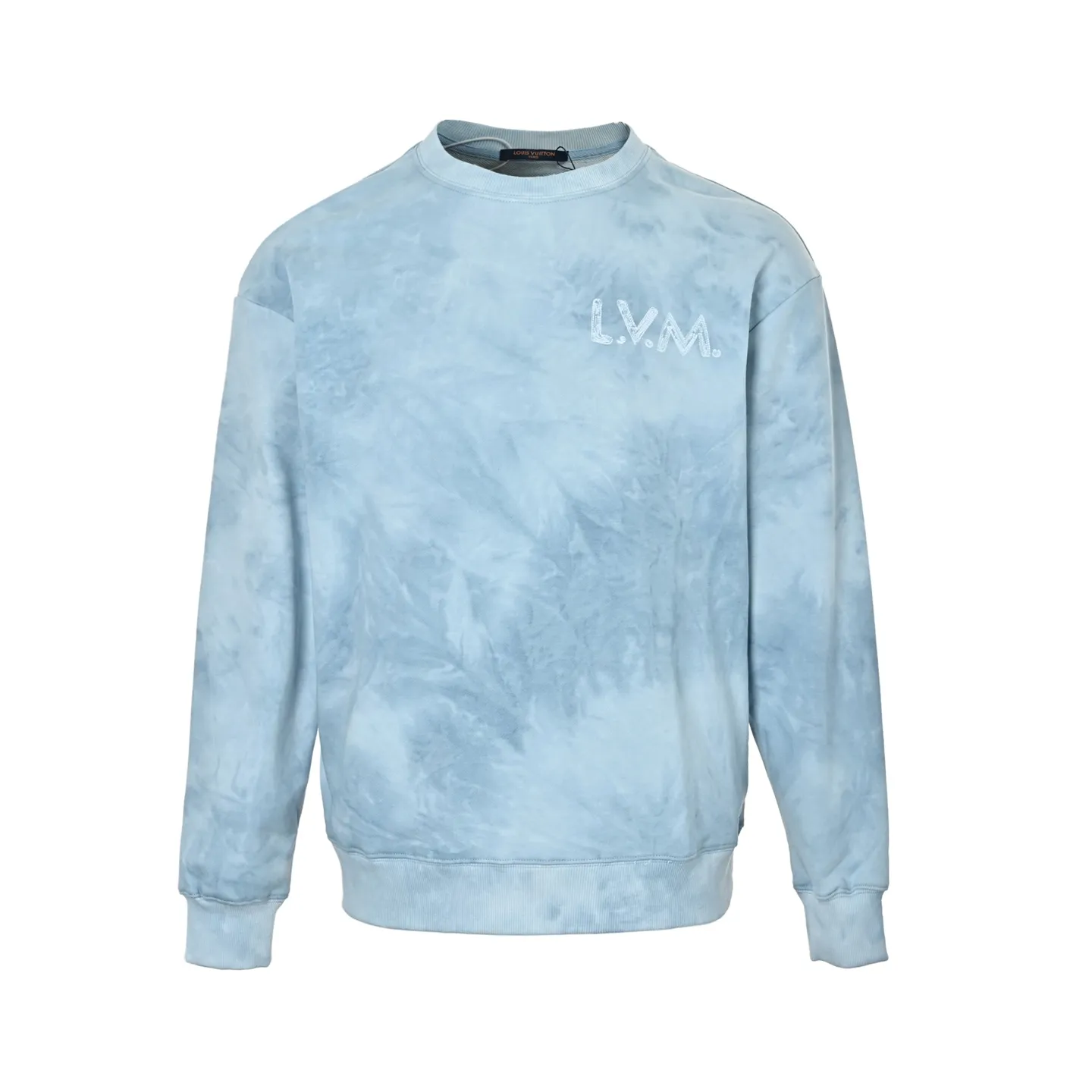 Louis Vuitton/Louis Vuitton letter-dyed embroidered crewneck sweatshirt